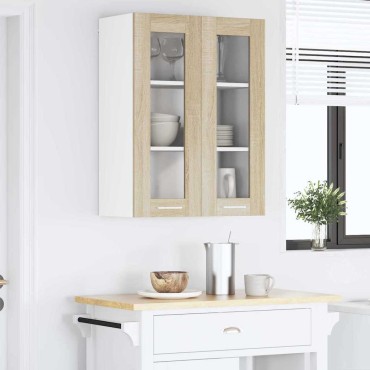 vidaXL Κρεμαστό ντουλάπι Δρύς Sonoma 60x31x80cm
