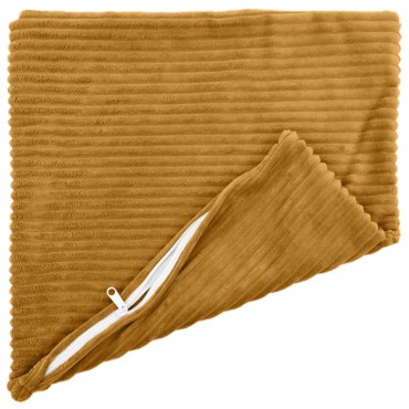 vidaXL Κάλυμμα Μαξιλαριού 12 pcs HEERLEN Κίτρινο 45 x 45 cm κορντουρόι