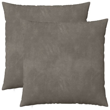 vidaXL Κάλυμμα Μαξιλαριού 2 pcs HEERLEN Ανοιχτό γκρι 80 x 80 cm