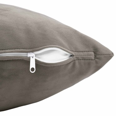 vidaXL Κάλυμμα Μαξιλαριού 2 pcs HEERLEN Ανοιχτό γκρι 80 x 80 cm