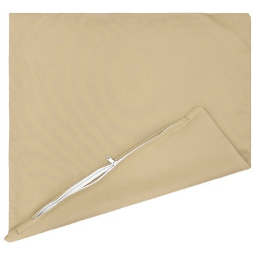 vidaXL Κάλυμμα Μαξιλαριού 2 pcs HEERLEN Μπεζ 80 x 80 cm Πολυεστέρας