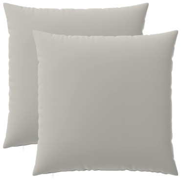 vidaXL Κάλυμμα Μαξιλαριού 2 pcs HEERLEN Γκρι 80 x 80 cm Πολυεστέρας