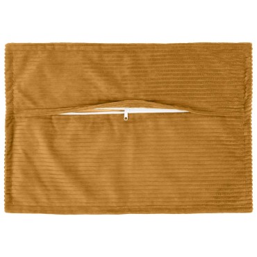 vidaXL Κάλυμμα Μαξιλαριού 2 τμχ. HOUTEN Κίτρινο 50 x 70 cm κορντουρόι