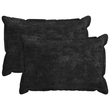 vidaXL Κάλυμμα Μαξιλαριού 2 τμχ. HOUTEN Ανθρακί 50 x 70 cm