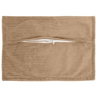 vidaXL Κάλυμμα Μαξιλαριού 2 τμχ. HOUTEN Καφέ 50 x 75 cm κορντουρόι