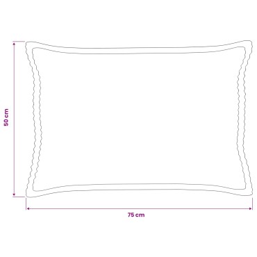 vidaXL Κάλυμμα Μαξιλαριού 2 τμχ. HOUTEN Καφέ 50 x 75 cm κορντουρόι
