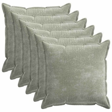 vidaXL Κάλυμμα Μαξιλαριού 6 τμχ. HOUTEN Πράσινο 60 x 60 cm