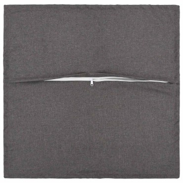 vidaXL Κάλυμμα Μαξιλαριού 2 pcs HOUTEN Ανοιχτό γκρι 80 x 80 cm