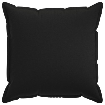 vidaXL Κάλυμμα Μαξιλαριού 2 pcs HOUTEN Μαύρο 80 x 80 cm Ψεύτικο Λινό