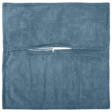 vidaXL Κάλυμμα Μαξιλαριού 2 τμχ. HOUTEN Μπλε 80 x 80 cm κορντουρόι