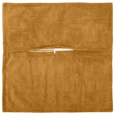 vidaXL Κάλυμμα Μαξιλαριού 2 τμχ. HOUTEN Κίτρινο 80 x 80 cm κορντουρόι