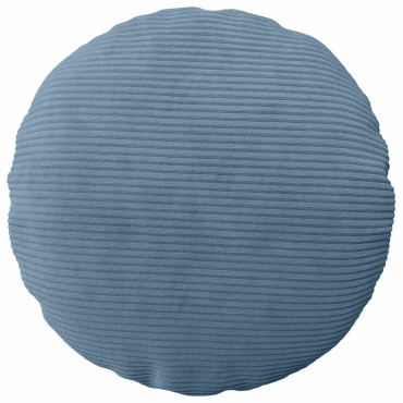 vidaXL Κάλυμμα Μαξιλαριού 2 pcs HEERLEN Μπλε Ø 30 cm κορντουρόι