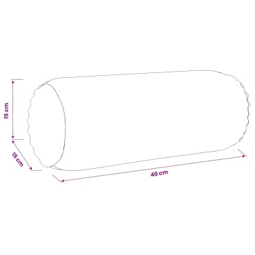 vidaXL Κάλυμμα Μαξιλαριού 6 pcs HEERLEN Σκούρο μπλε Ø 15 x 40 εκ
