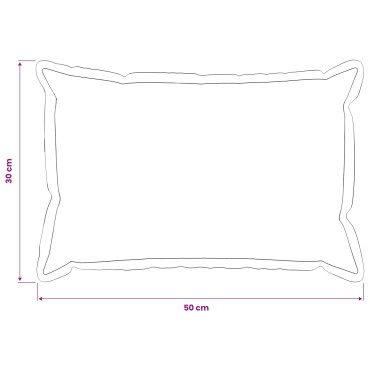 vidaXL Μαξιλάρι με μαξιλάρι HOUTEN 6 τεμ. Μαύρο Ψεύτικο Λινό