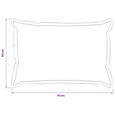 vidaXL Μαξιλάρι με μαξιλάρι HOUTEN 2 τεμ. Μπλε Ψεύτικο Λινό
