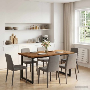 vidaXL Τετράγωνο Τραπέζι Φαγητού 160x70x75cm Στερεό Ξύλο Ακακίας 1 τεμ.