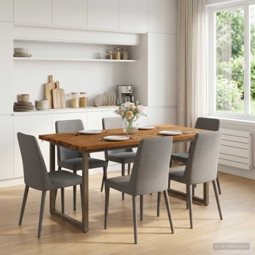 vidaXL Τετράγωνο Τραπέζι Φαγητού 160x70x75cm Στερεό Ξύλο Ακακίας 1 τεμ.