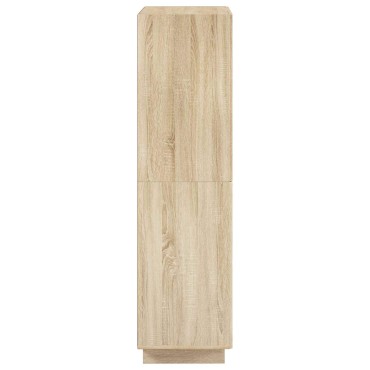 vidaXL Ψηλός μπουφές Sonoma Δρυς 79x41x151cm Επεξεργασμένο Ξύλο 1 τεμ.