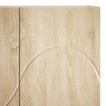 vidaXL Ψηλός μπουφές Sonoma Δρυς 79x41x151cm Επεξεργασμένο Ξύλο 1 τεμ.