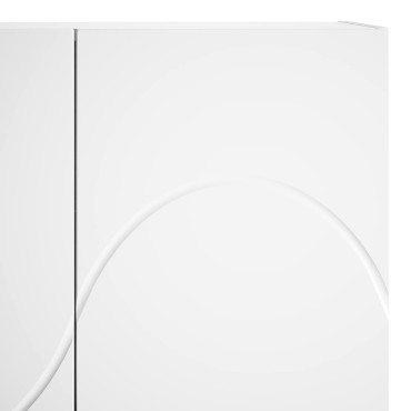 vidaXL Ψηλός μπουφές Λευκό 79x41x151cm Επεξεργασμένο Ξύλο 1 τεμ.