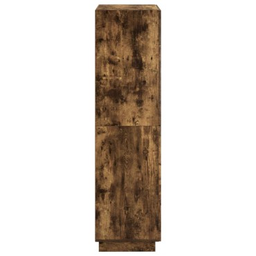 vidaXL Ψηλός μπουφές Καπνισμένο Ξύλο Δρυός 79x41x151cm 1 τεμ.