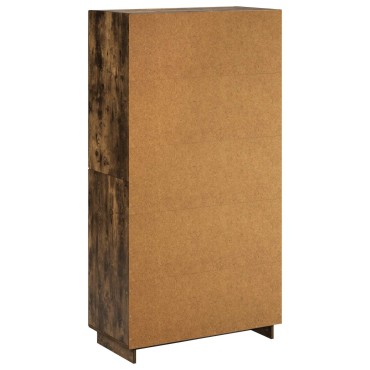 vidaXL Ψηλός μπουφές Καπνισμένο Ξύλο Δρυός 79x41x151cm 1 τεμ.