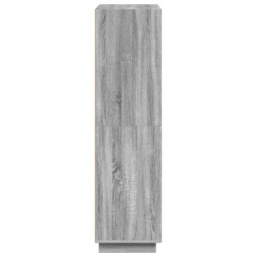 vidaXL Ψηλός μπουφές Γκρι Sonoma 79x41x151cm Επεξεργασμένο Ξύλο 1 τεμ.