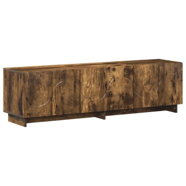 vidaXL Βάση TV 140x34.5x40cm Καπνισμένο Ξύλο Δρυός