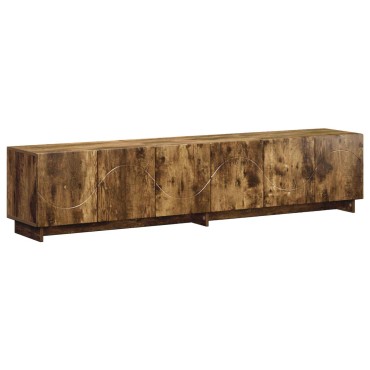 vidaXL Βάση TV 180x34,5x40cm Καπνισμένο Ξύλο Δρυός