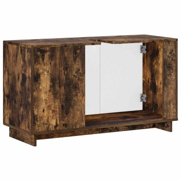vidaXL Έπιπλο μπάνιου Καπνισμένο Ξύλο Δρυός 101x41x58cm 1 τεμ.