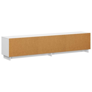 vidaXL Βάση TV 180x34,5x40cm Γυαλιστερό Λευκό Επεξεργασμένο Ξύλο
