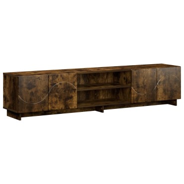 vidaXL Βάση TV 180x34,5x40cm Καπνισμένο Ξύλο Δρυός
