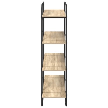 vidaXL Ράφι Βιβλίων 4 επίπεδα 100x35x140cm PB Sonoma Δρυς 1 τεμ.