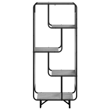 vidaXL Ψηλός μπουφές Γκρι Sonoma 60x37.5x144cm Επεξεργασμένο Ξύλο 1 τεμ.