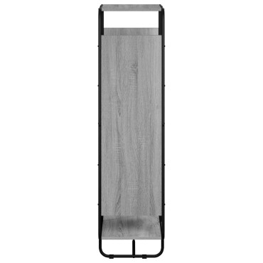 vidaXL Ψηλός μπουφές Γκρι Sonoma 60x37.5x144cm Επεξεργασμένο Ξύλο 1 τεμ.