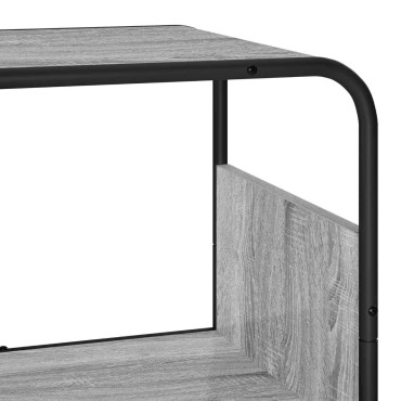vidaXL Ψηλός μπουφές Γκρι Sonoma 60x37.5x144cm Επεξεργασμένο Ξύλο 1 τεμ.