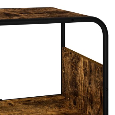 vidaXL Ψηλός μπουφές Καπνισμένο Ξύλο Δρυός 93.5x37.5x144cm 1 τεμ.