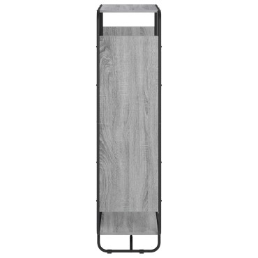 vidaXL Ψηλός μπουφές Γκρι Sonoma 80x37.5x144cm Επεξεργασμένο Ξύλο 1 τεμ.