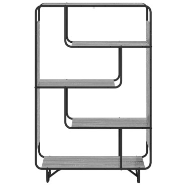 vidaXL Ψηλός μπουφές Γκρι Sonoma 93.5x37.5x144cm 1 τεμ.