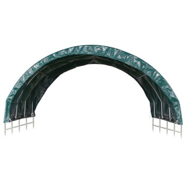 vidaXL Τέντα Κτηνοτροφίας Πράσινη 3,7 x 3,7 μ. από PVC