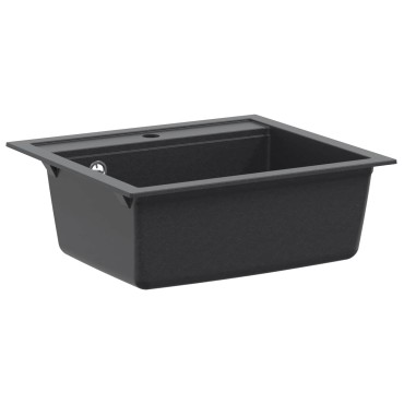 vidaXL Νεροχύτης Κουζίνας Μία Γούρνα Γρανίτης 60 x 51 x 30,5 εκ.