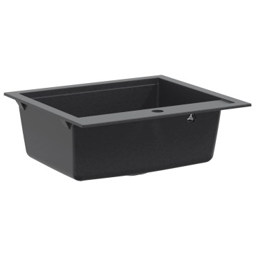 vidaXL Νεροχύτης Κουζίνας Μία Γούρνα Γρανίτης 60 x 51 x 30,5 εκ.