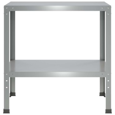 vidaXL Τραπέζι φύτευσης 100 x 50 x 80 εκ Γαλβανισμένος Χάλυβας Ασημί