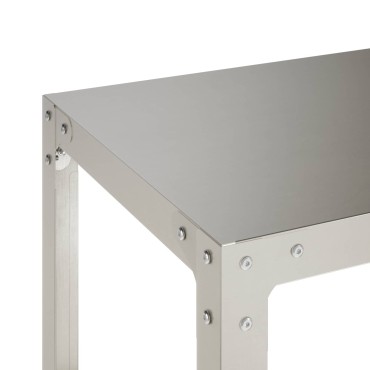 vidaXL Τραπέζι φύτευσης 60 x 50 x 80 cm Ανοξείδωτο Ατσάλι Ασημί