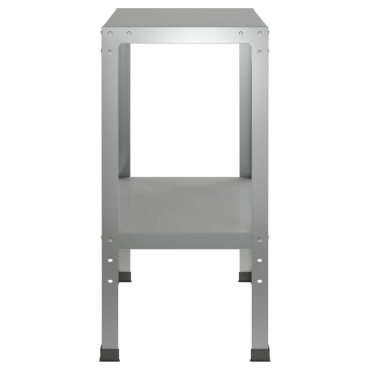 vidaXL Τραπέζι φύτευσης 60 x 40 x 80 εκ Γαλβανισμένος Χάλυβας Ασημί