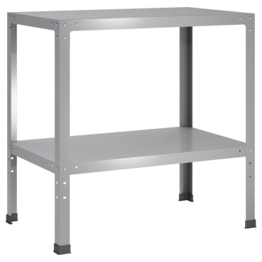 vidaXL Τραπέζι φύτευσης 80 x 50 x 80 cm Γαλβανισμένος Χάλυβας Ασημί