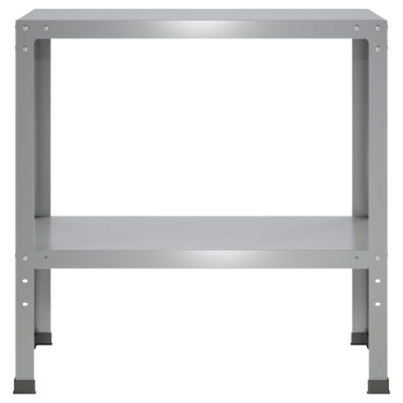 vidaXL Τραπέζι φύτευσης 80 x 40 x 80 cm Γαλβανισμένος Χάλυβας Ασημί