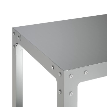 vidaXL Τραπέζι φύτευσης 80 x 40 x 80 cm Γαλβανισμένος Χάλυβας Ασημί
