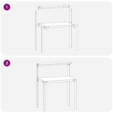 vidaXL Τραπέζι φύτευσης 80 x 50 x 104 cm Χάλυβας με επίστρωση πούδρας