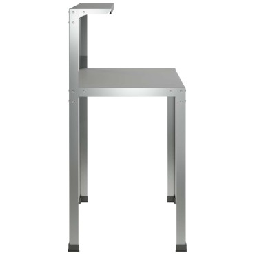 vidaXL Τραπέζι φύτευσης 80 x 50 x 104 cm Γαλβανισμένος Χάλυβας Ασημί